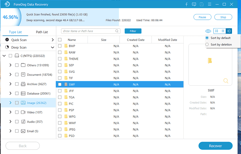 使用 FoneDog 資料復原 還原 Microsoft Project 文件