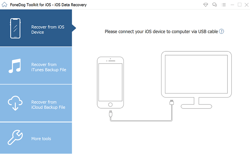 選擇從 iOS 設備恢復以僅恢復 iPhone 聯繫人