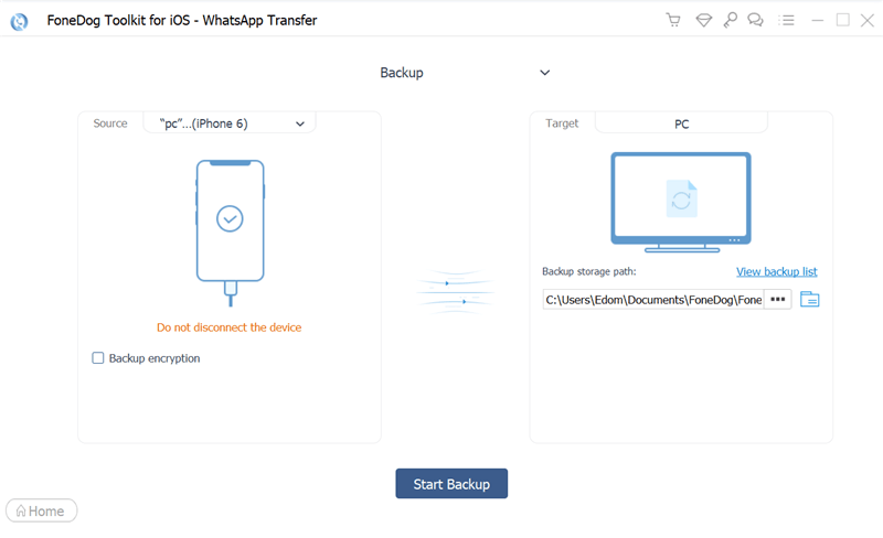 使用 Fonedog WhatsApp Transfer 分享 WhatsApp 本地備份