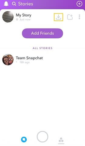 Snapchat保存你的故事