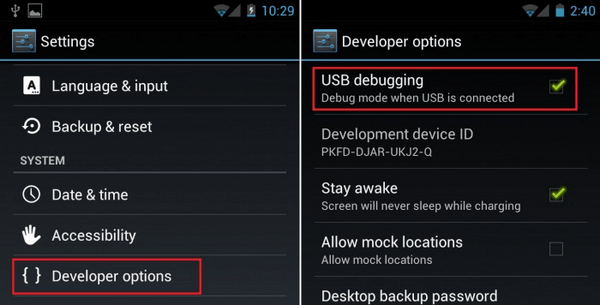 Android USB調試3.0-4.1