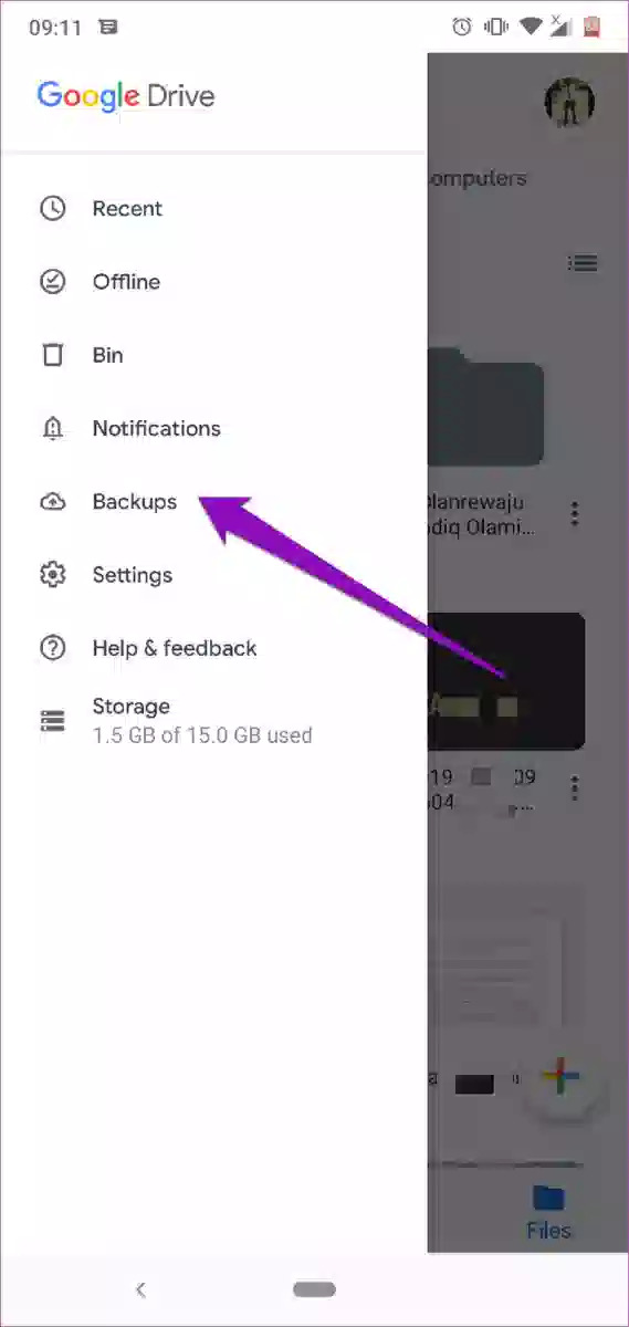 使用 Google Drive Backup 恢復已刪除的檔案 Android SD 卡