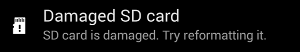 Android損壞的SD卡
