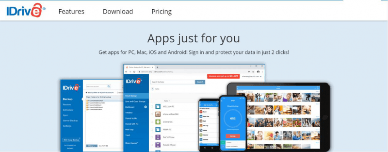 iDrive App網站
