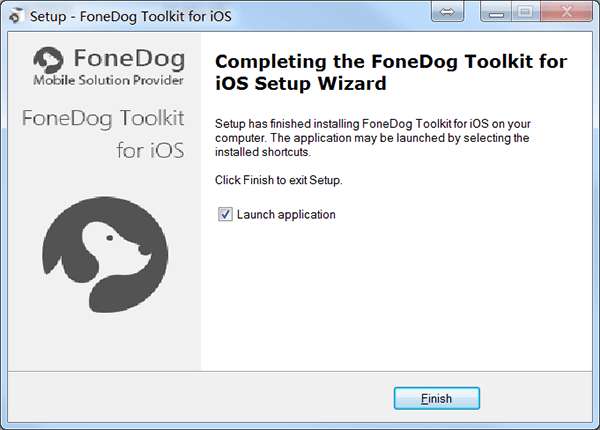 Fonedog Ios Toolkit安裝完成