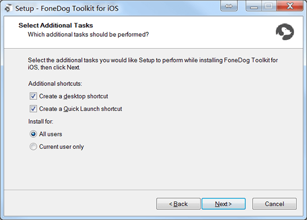 Fonedog Ios Toolkit安裝選擇其他任務