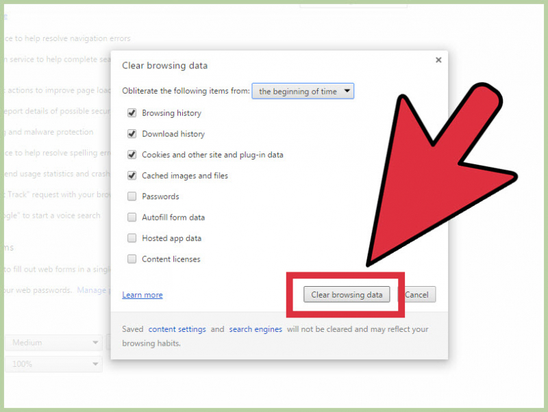 刪除 Google Chrome 上訪問量最大的網站