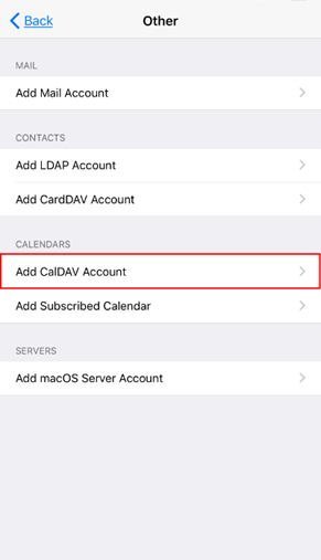 添加 CardDAV 帳戶以將 Sony Xperia 通訊錄傳輸到 iPhone