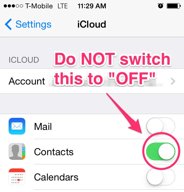 透過 iCloud 備份 iPhone 上的聯絡人