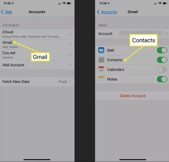 使用 Gmail 將聯繫人從 iPhone 轉移到 iPhone