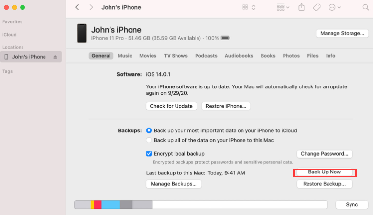 使用 iTunes 將 iMessage 從 iPhone 傳輸到 PC