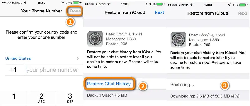 使用 iCloud 從 iPhone 中提取 WhatsApp