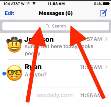 使用通用方式在我們的 iPhone 上查看 iMessages