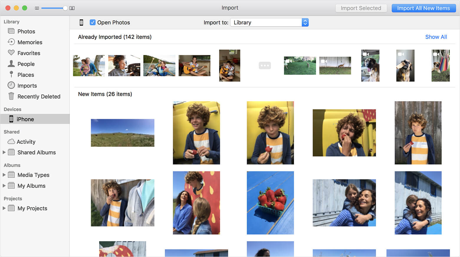 如何將所有照片從iPhone下載到Mac