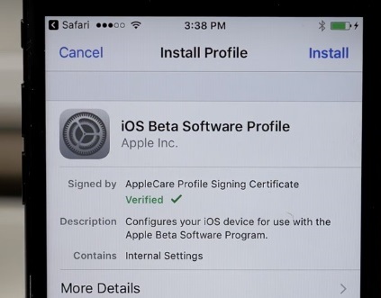 安裝Ios Beta Profile 02