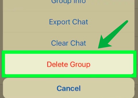 從 iPhone 刪除 WhatsApp 群聊