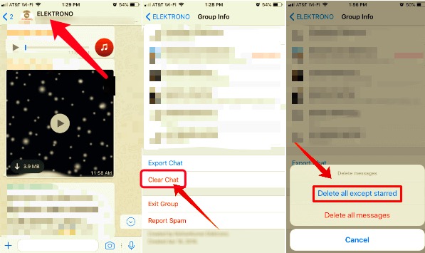 使用 iPhone 上的聊天窗口從 WhatsApp 中刪除數據