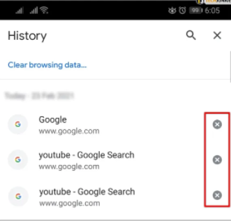 使用 Chrome 應用清除 iPhone 上的搜索記錄