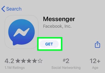 通過 App Store 安裝 Messenger