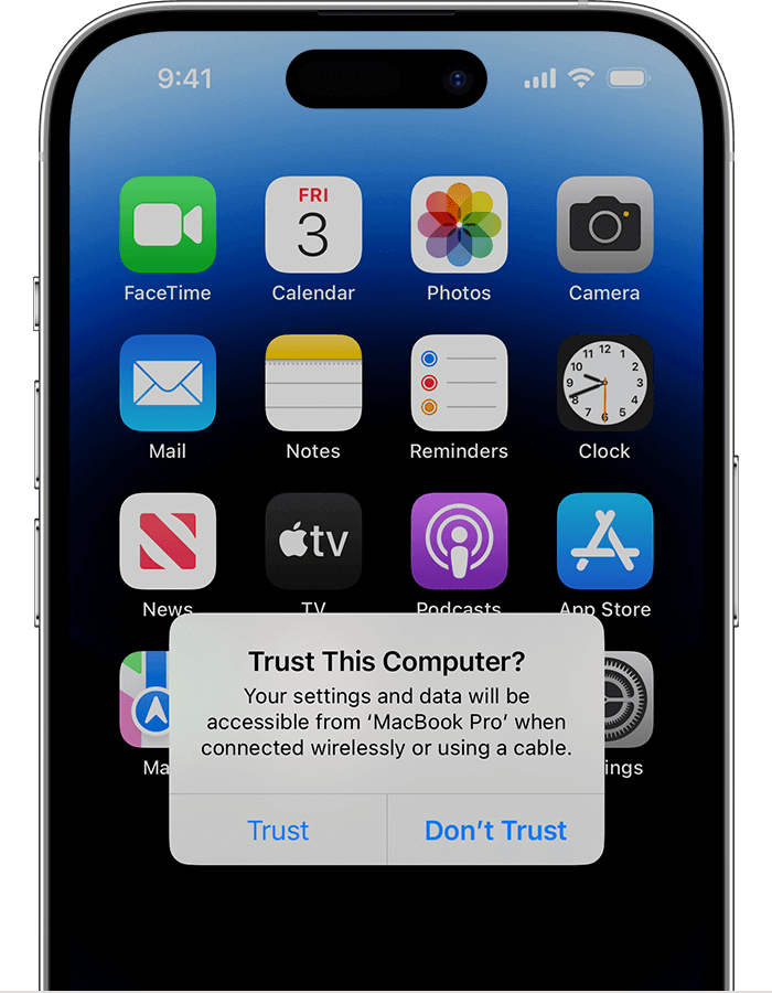 使用 iTunes 將 iPhone 音樂傳輸到 iPad - 連接您的設備