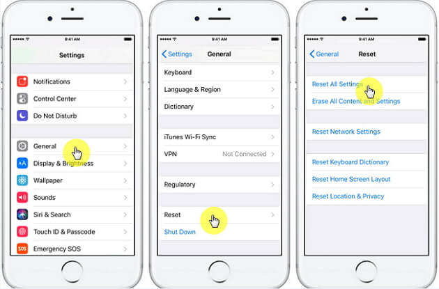 重置所有設置以修復 iPhone 需要永遠充電和開機