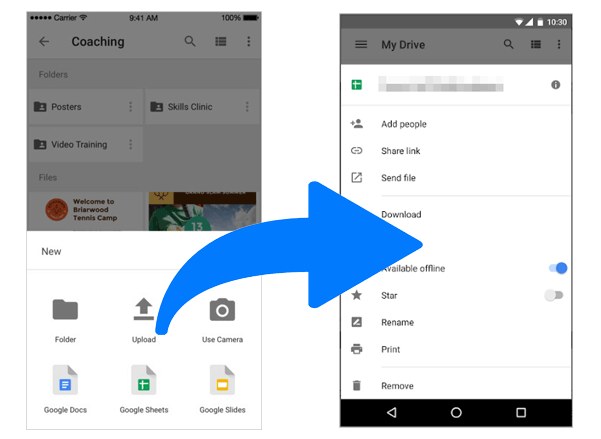 透過 Google Drive 將 iPad 照片傳輸到 Android