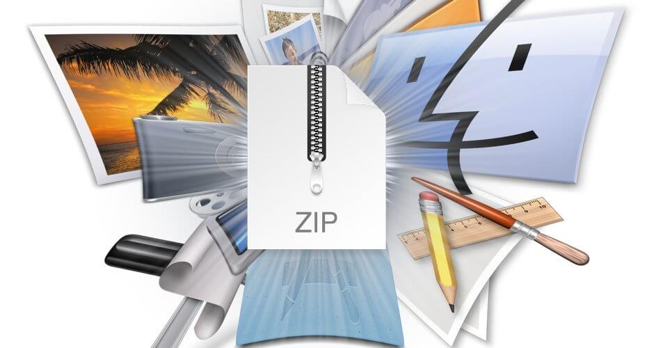 在Mac上創建一個Zip文件