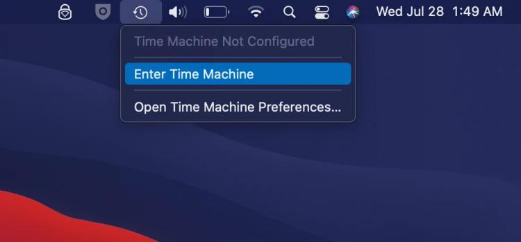 Mac 版 Word 文件復原方法：使用 Time Machine