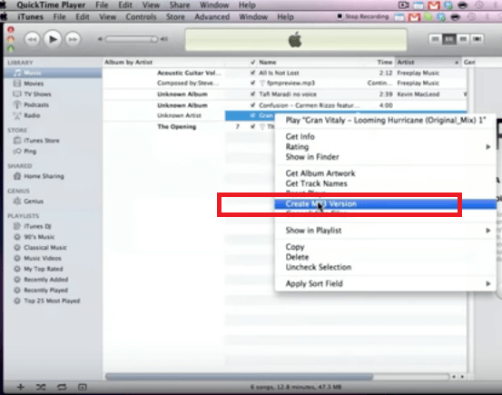 使用 iTunes 將 AIF 轉換為 MP3