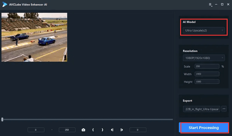 使用 AVCLab Video Enhancer AI 提高視頻分辨率