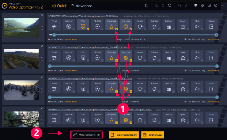 使用 Ashampoo Video Optimizer 提高視頻分辨率