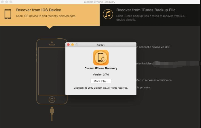 使用適用於 Mac 的 Cisdem iPhone Recovery 備份 WhatsApp