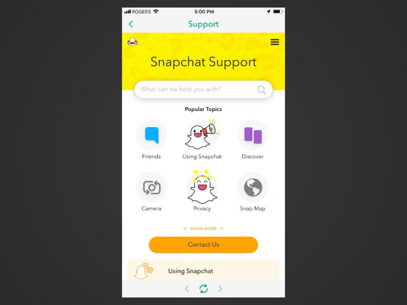 聯絡 Snapchat 支援團隊，在 iPhone 上恢復已刪除的 Snapchat 照片