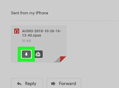 如何使用電子郵件從 iPhone 上的 WhatsApp 保存音頻？