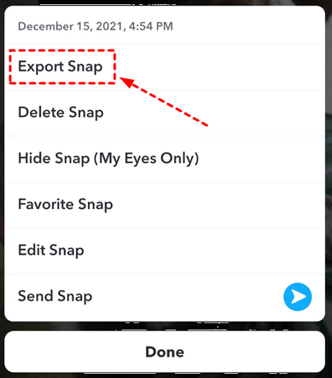 使用 Snapchat 應用程式的回憶功能在 iPhone 上恢復已刪除的 Snapchat 照片