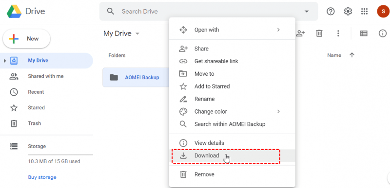將備份從 Google Drive 恢復到 Windows PC