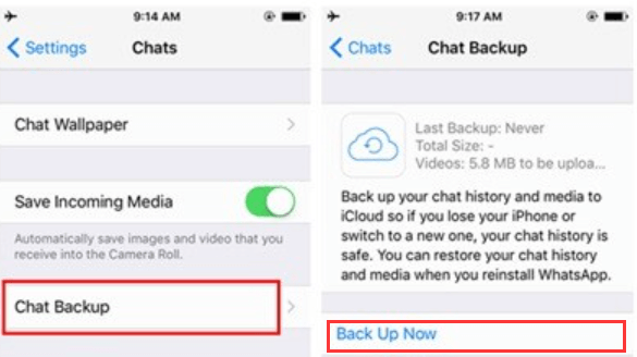 如何設置 WhatsApp iCloud 備份