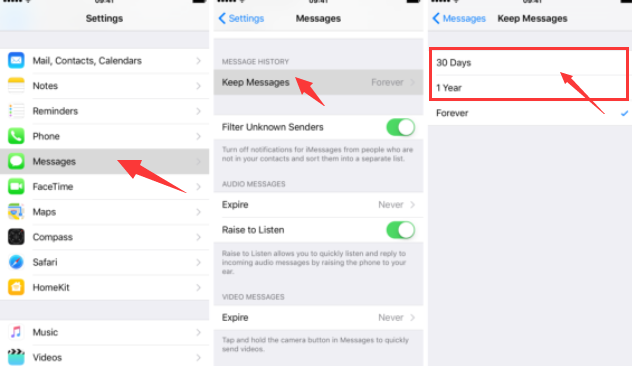 刪除 iPhone 消息 – 自動刪除舊消息