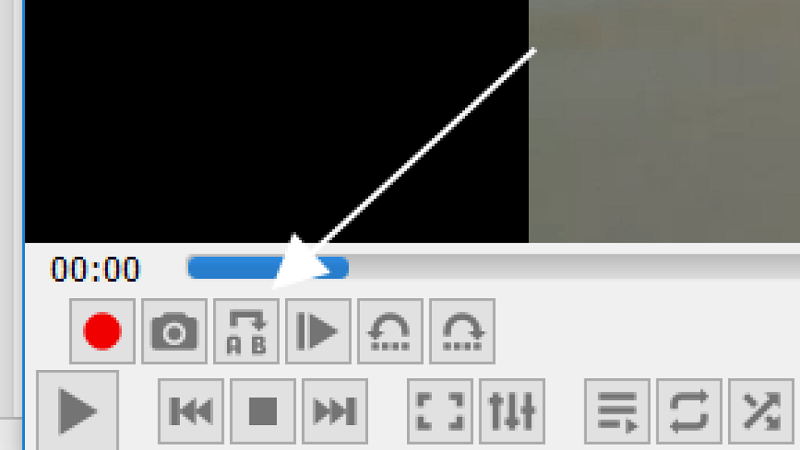 VLC 媒體播放器中的循環按鈕