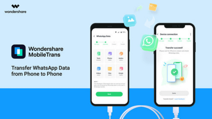 MobileTrans WhatsApp 轉移