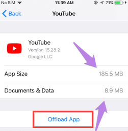 釋放 YouTube 存儲空間 iOS