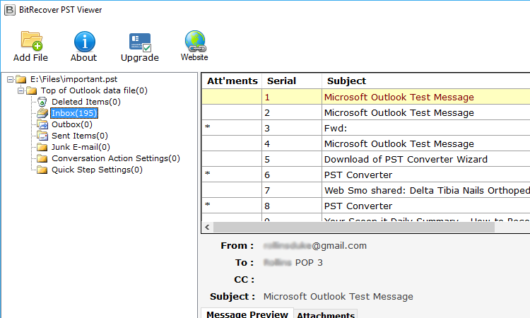 使用 Bitrecover PST 查看器在沒有 Outlook 的情況下打開 Outlook 數據文件