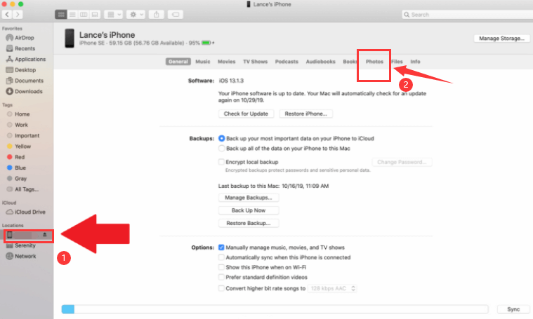 當您無法從 iPad 刪除照片時，將您的 iPad 同步到 iTunes 或 Finder