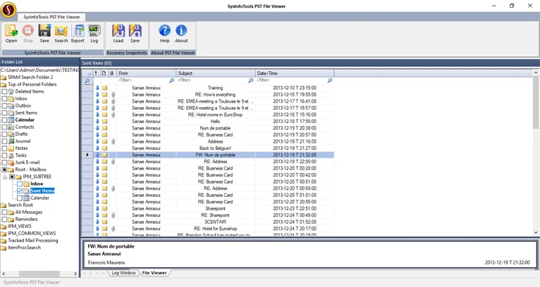 使用 SysInfo PST 查看器在沒有 Outlook 的情況下打開 Outlook 數據文件