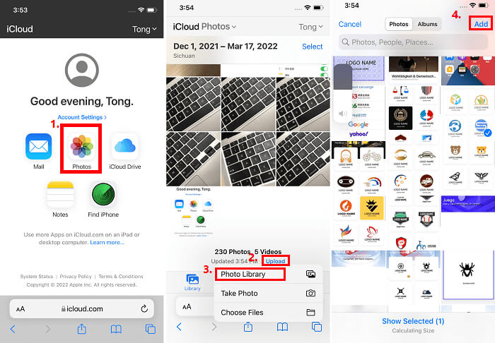 使用 iCloud 將照片從 iPhoto 傳輸到 iPhone