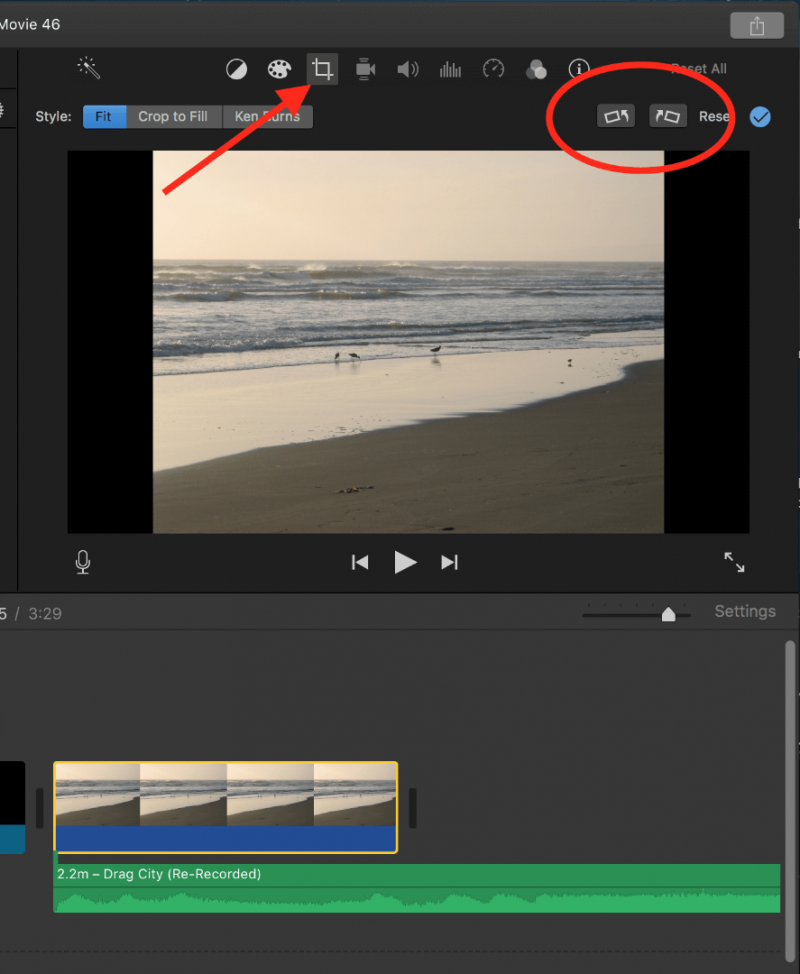 在 iMovie 中編輯垂直視頻