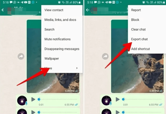 如何使用導出聊天功能將 WhatsApp 消息從 Android 傳輸到 PC