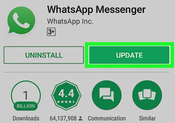 更新 Android 設備上的 WhatsApp 應用程序