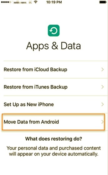 使用 Move to iOS App 將 HTC 聯繫人轉移到 iPhone