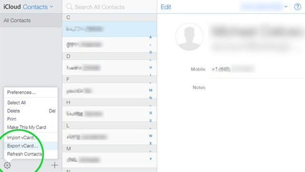 將聯繫人從iCloud保存到Android以將電話號碼傳輸到S8